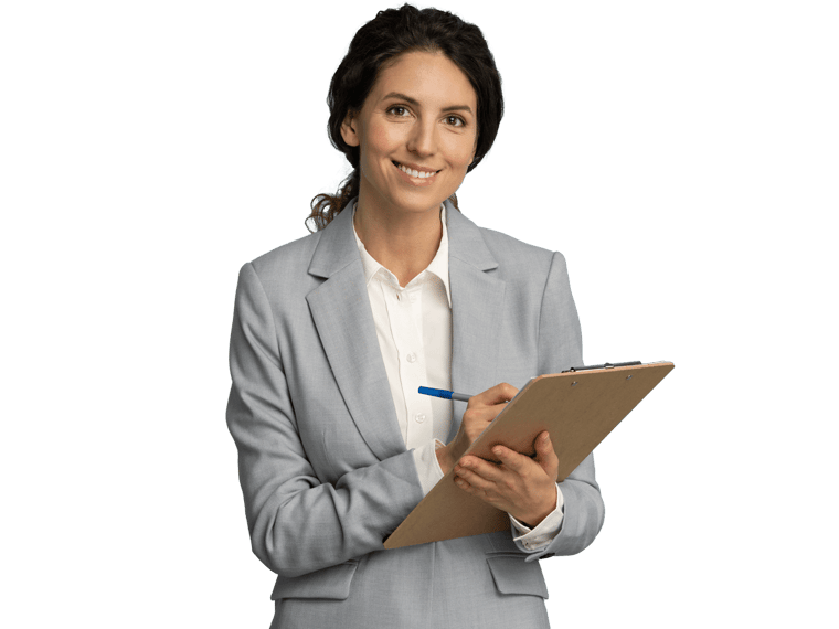 Articles of association translation services,Friendly instructor or agent woman wear grey blazer