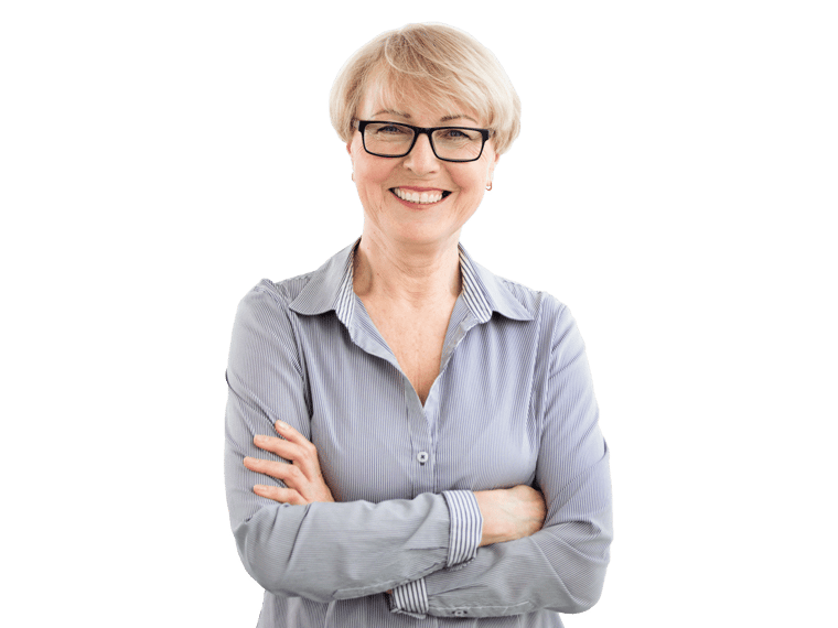 Certificates of memorandum translation smiling woman looking good in long sleeve polo