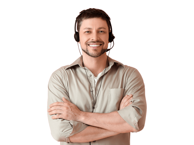 Icelandic interpreting services man wearing a headset