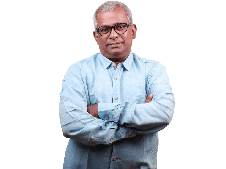 Kannada translation services, Portrait of a senior man of Indian ethnicity with a confident look