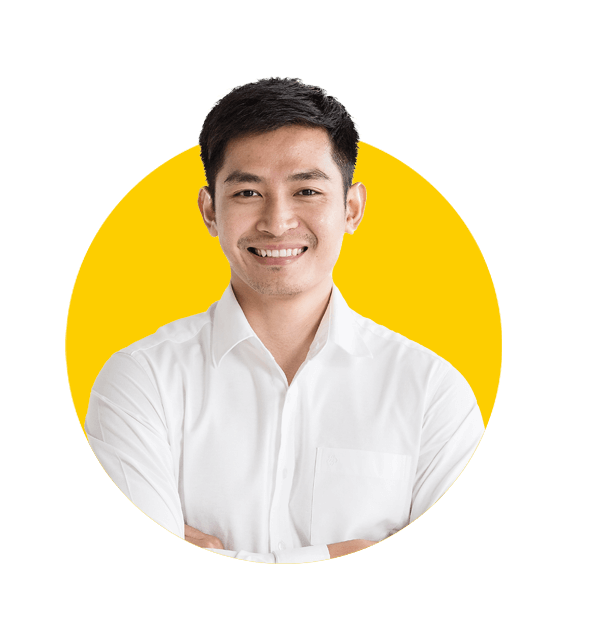 Malay translation services by Absolute Translations, young friendly man smiling in casual attire.