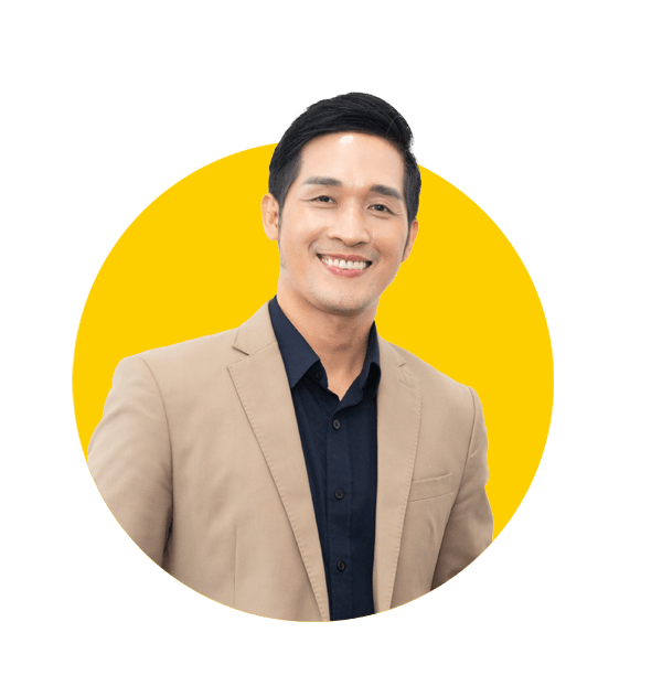 Professional Japanese translation services by Absolute Translations, Asian businessman portrait isolated on white background.