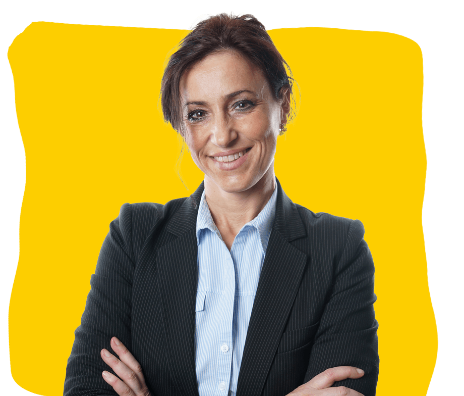 Professional bosnian translation services by Absolute translations, business woman smiling.