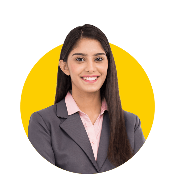 Malayalam translation services by Absolute Translations, young happy businesswoman isolated on white background.