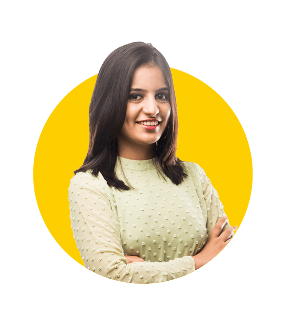 Marwari translation services by Absolute Translations, pretty Indian girl standing with hands folded on white background.