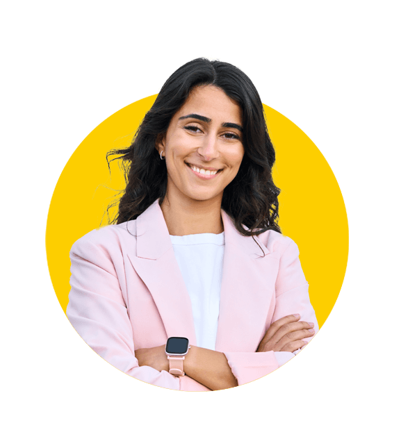 Norwegian translation services by Absolute Translations, Middle Eastern Israeli businesswoman standing with arms crossed.