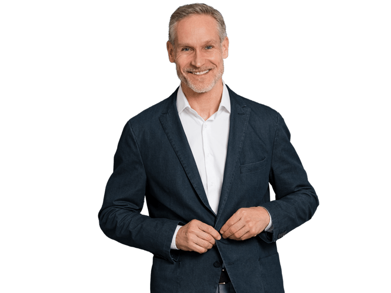 Welsh translation services man smiling wearing black jacket 