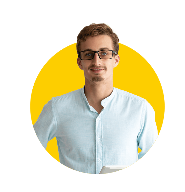 Book translations uk, Smiling handsome entrepreneur always connectable with gadget. Businessman concept.