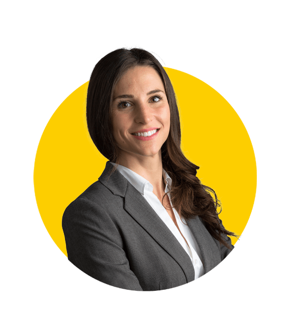 Branding translations uk, Cute commercial business woman model brunette smiling on white background.