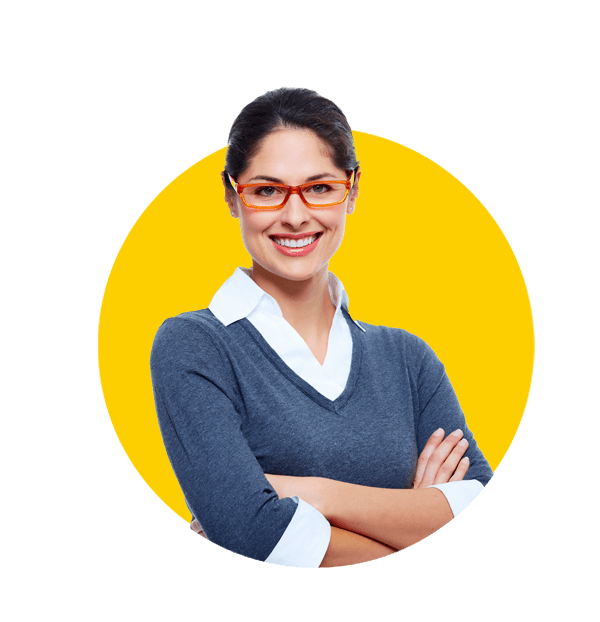 Business card translations uk, Beautiful smiling business woman isolated white background