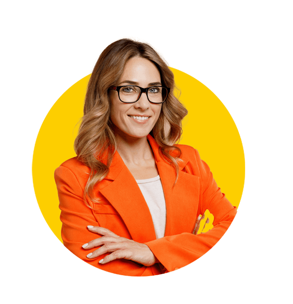 Catalogues translations uk, Businesswoman working on catalogue translation project in office.