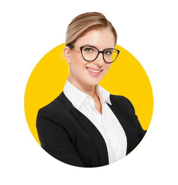 Charity translations uk, Friendly charity team member in blazer smiling at camera