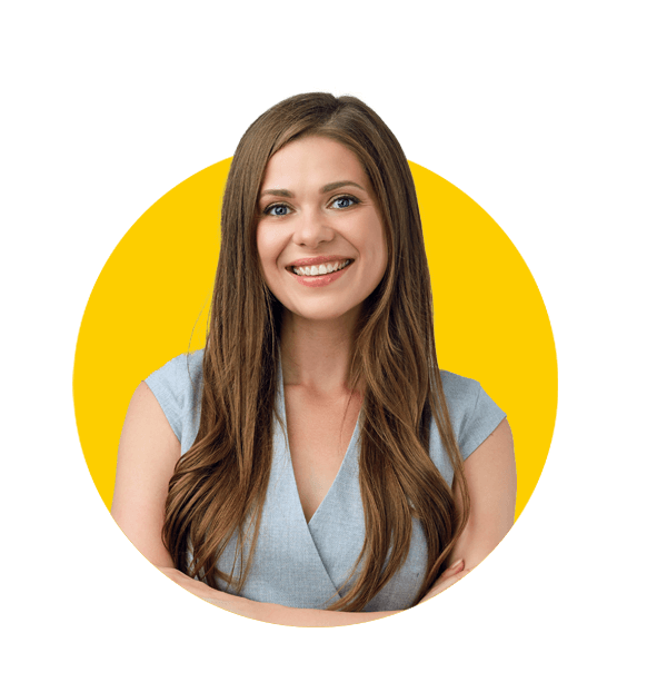 Cosmetic packagin transaltions uk, Businesswoman in gray dress studio portrait with arms crossed. Isolated smiling girl on  studio background.