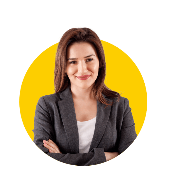 Filipino translation services, young businesswoman in office portrait, representing professional language solutions by Absolute Translations.