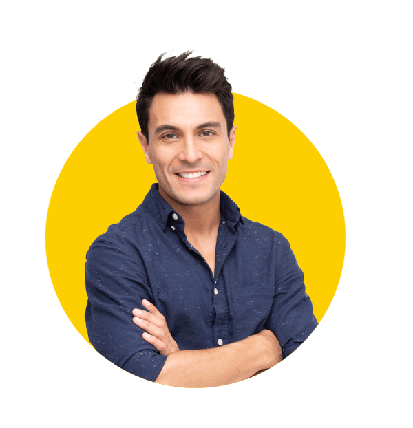 Gaelic scottish translations,Portrait of Caucasian man with arms crossed and smile isolated over white background