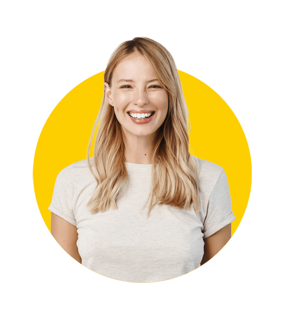 Gambling and casinos translations uk, Portrait of happy smiling woman showing white smile, laughing and looking carefree at camera,