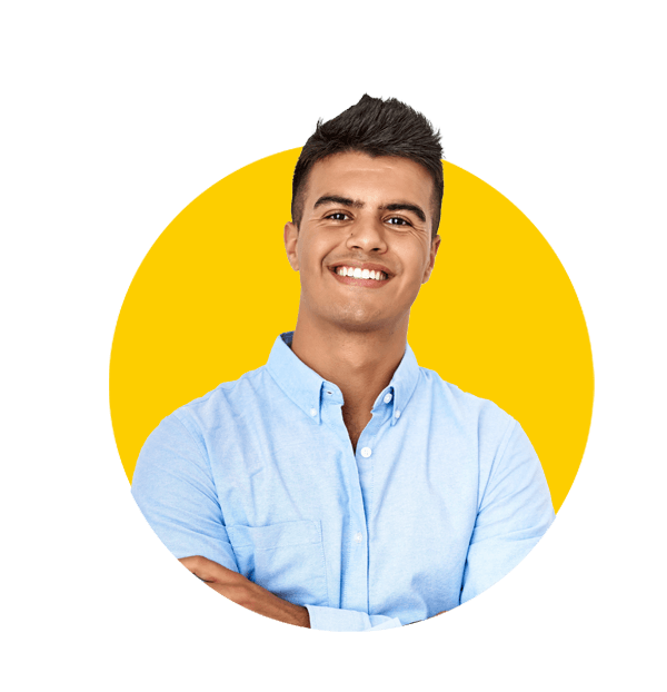 Serbian translation services by Absolute Translations, young Hispanic man wearing business shirt standing against isolated background