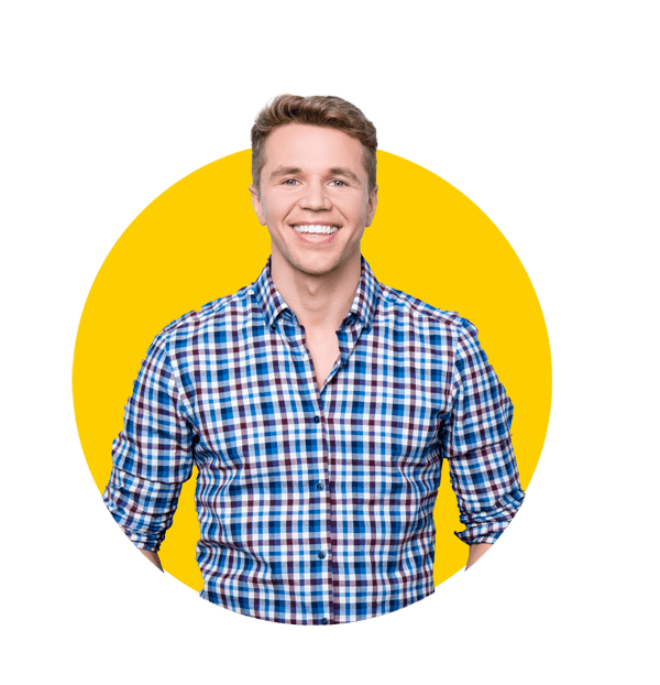 Shipping translations uk, Portrait of attractive confident thoughtful self-assured pondering pensive with shiny beaming smile.