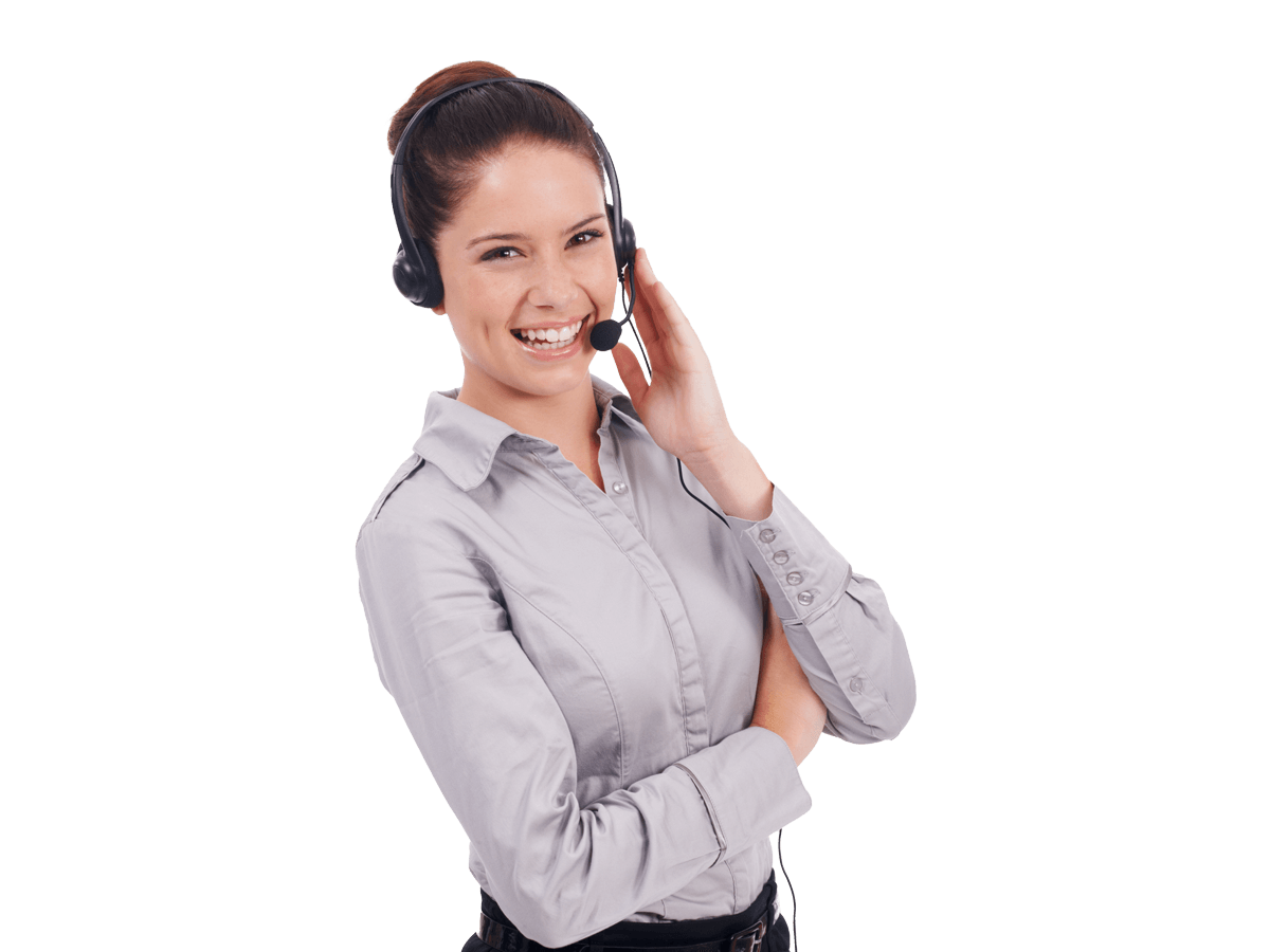 Maltese interpreting services woman wearing a headset and smiling