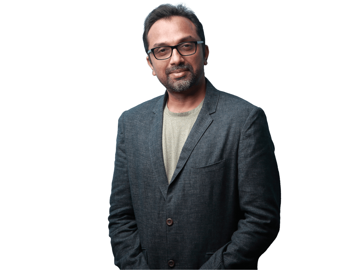 Marathi translation Expert in Black suit with glasses