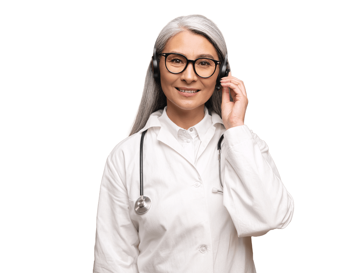 Medical interpreting services Woman in lab coat