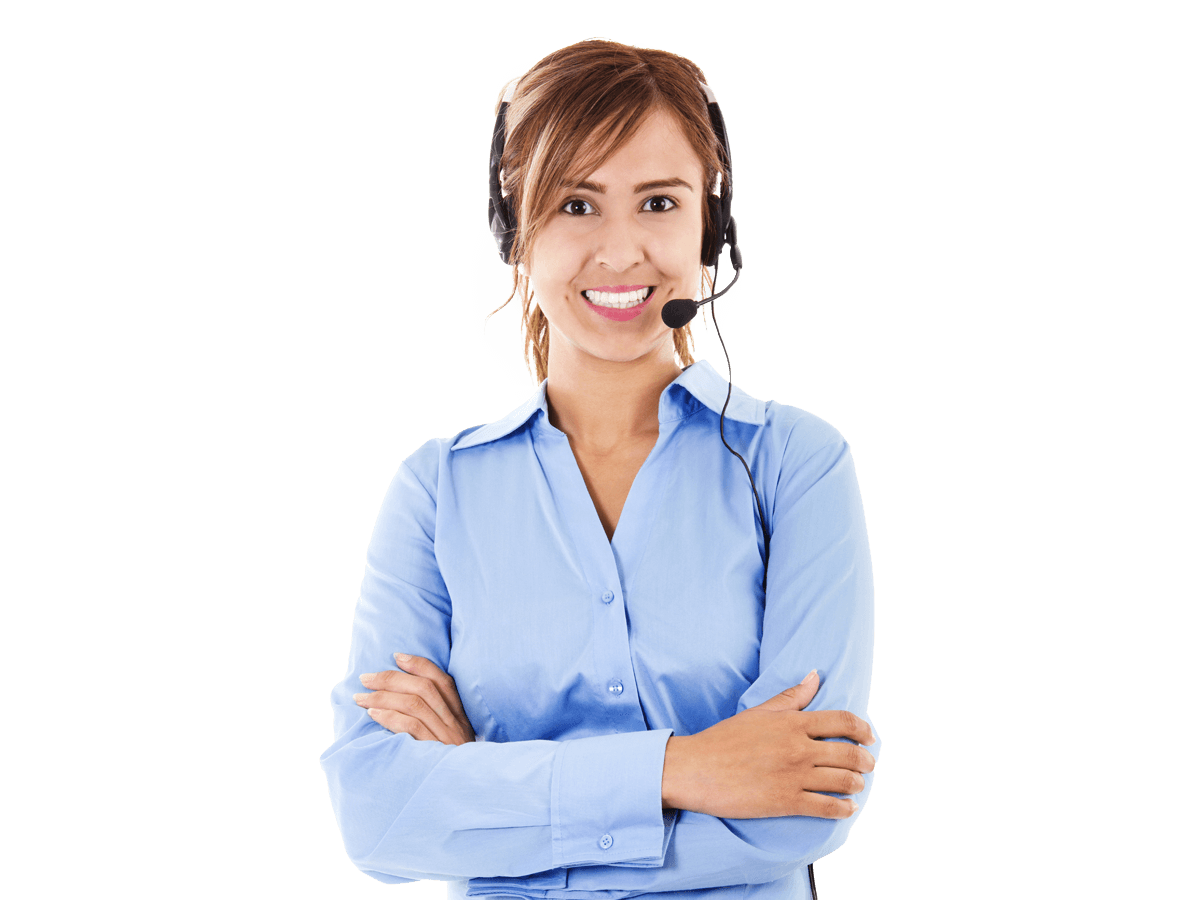 Moldovan interpreting services Smiling woman with headset