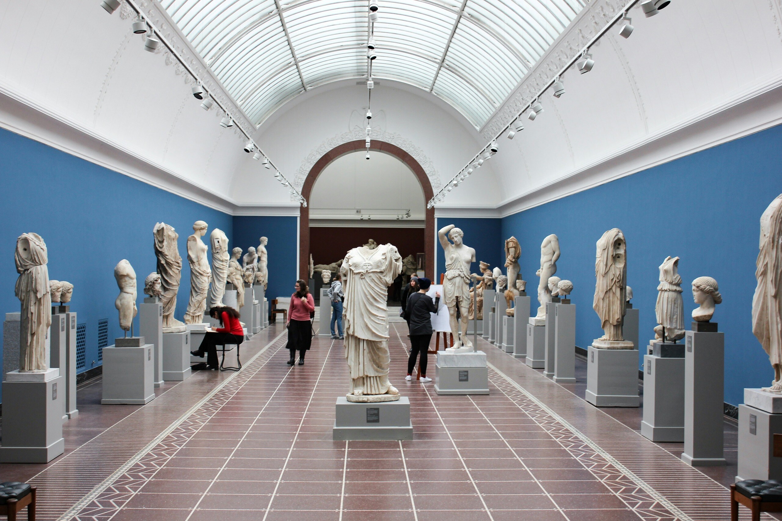 statues inside the museum